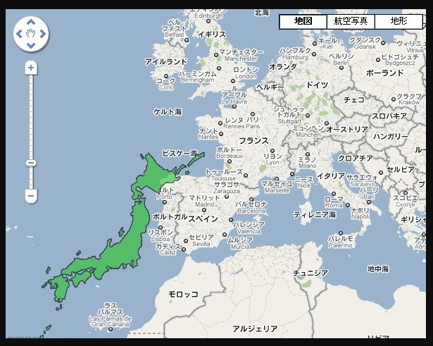 日本と地中海の緯度